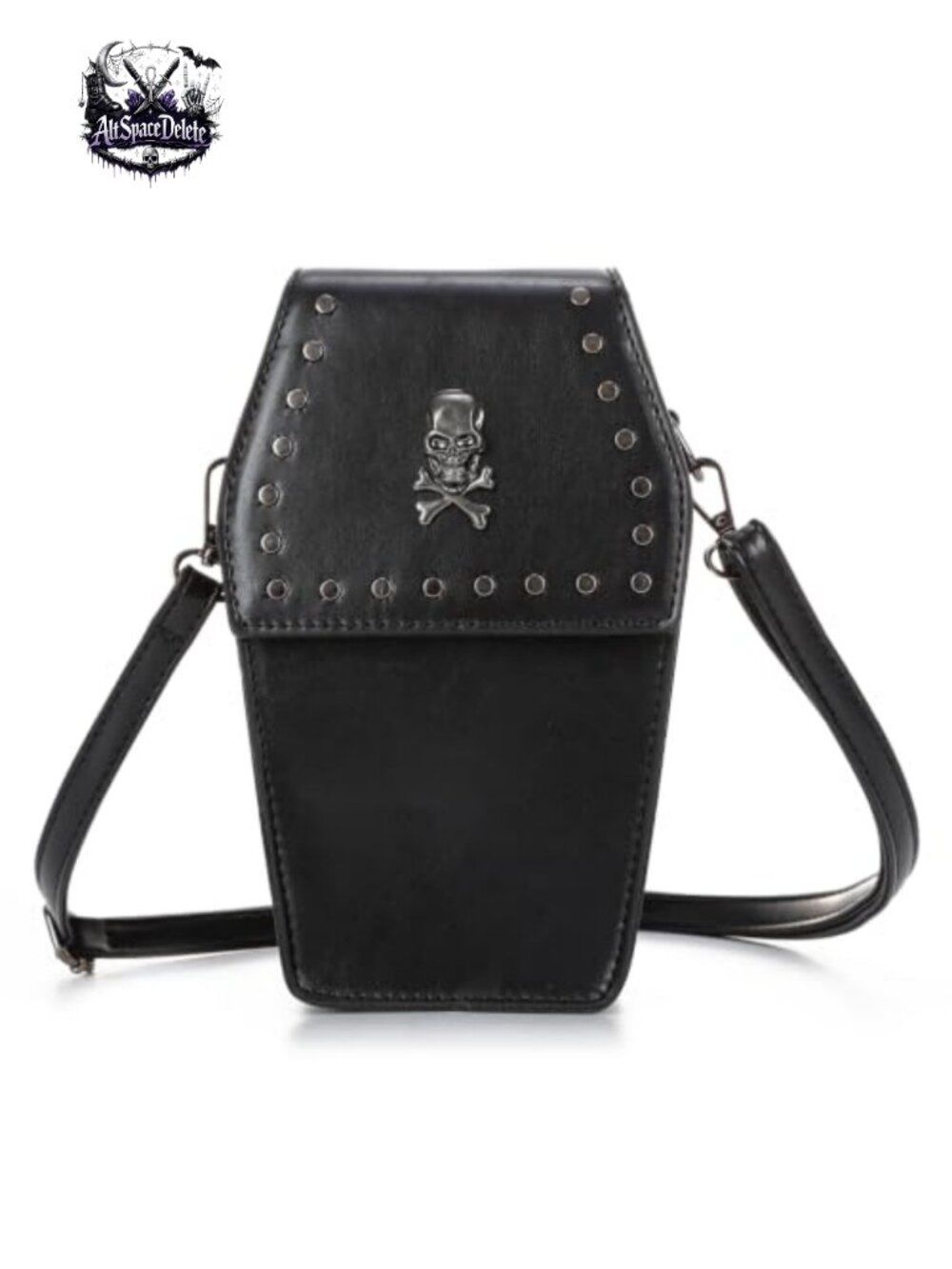 Lanpet Goth Purse Small Coffin Crossbody Bag Ita Horror Wallet